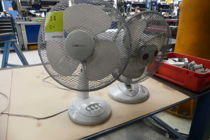 2x Tischventilator
